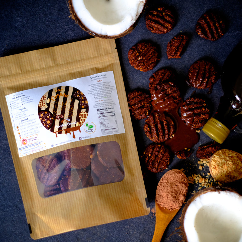 Nuttier Organic Chocolate Coconut Peanut Butter Cookies Vegan Friendly