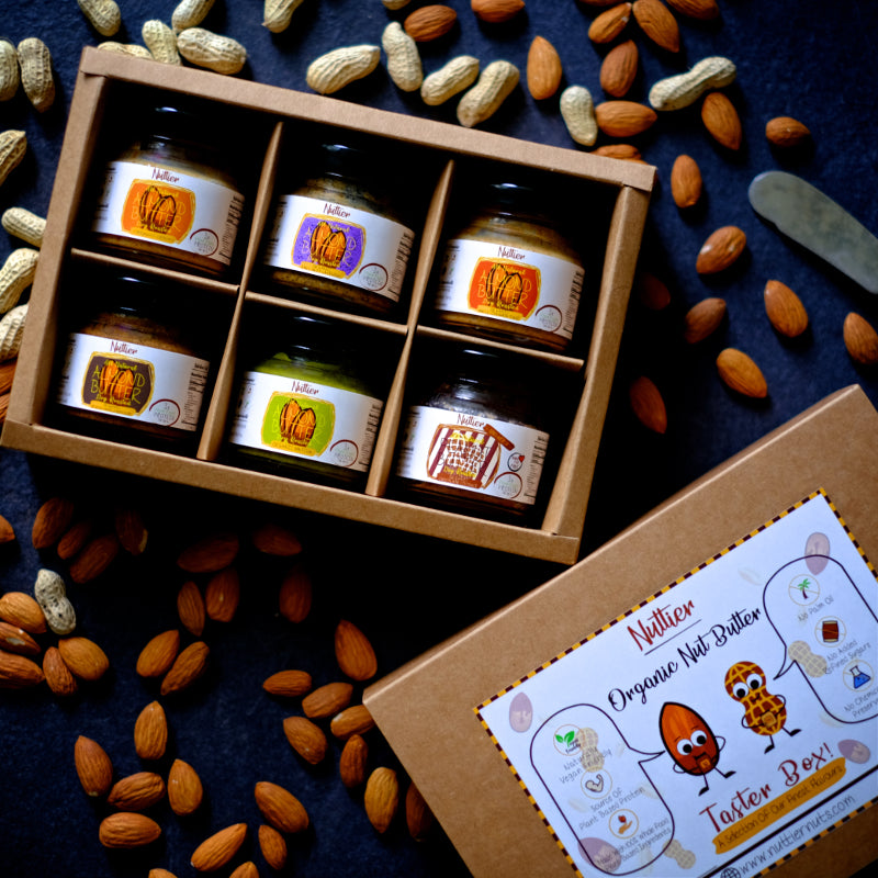 Nuttier Organic Nut Butter Taster Box Crafted In Singapore Vegan Friendly
