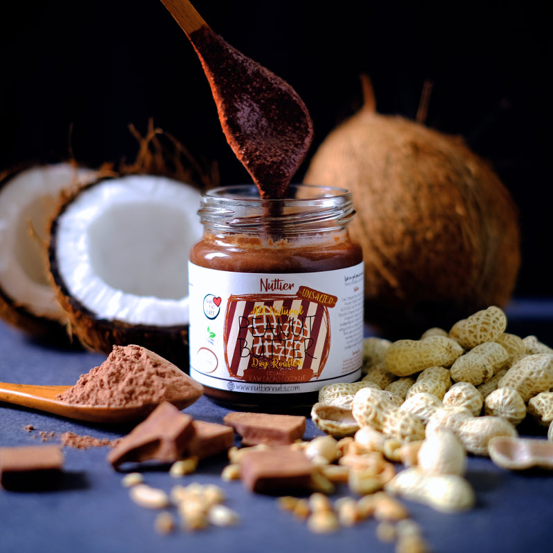 Nuttier Organic Raw Cacao Coconut Peanut Butter Crafted In Singapore Vegan Friendly